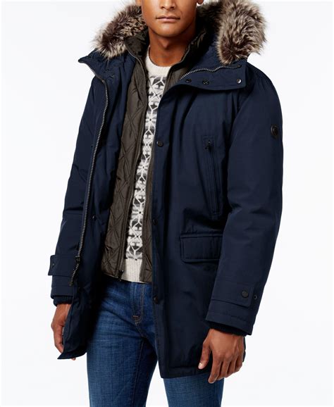 michael kors mens blue jacket|michael kors men's winter jacket.